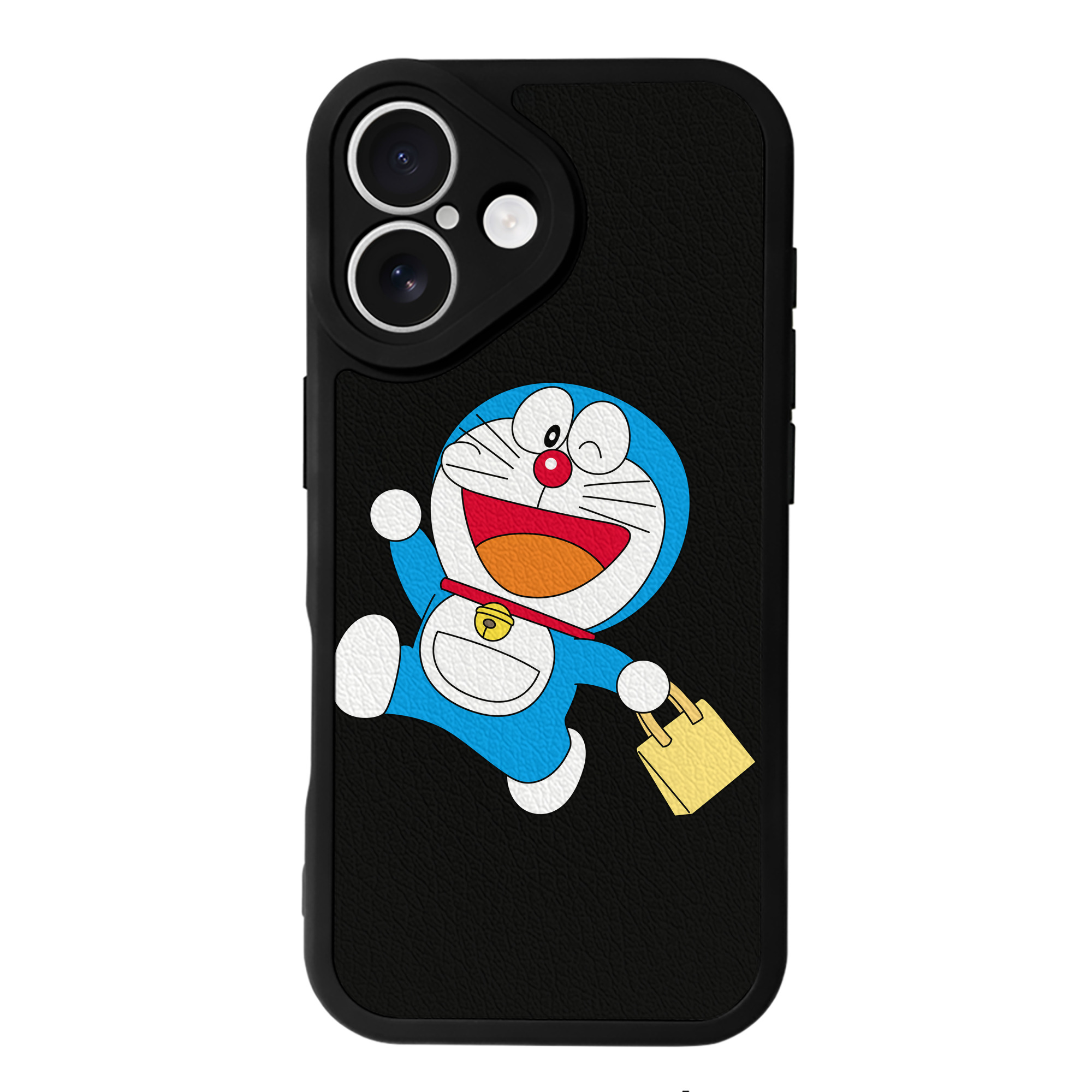 （画像用） ドラえもん Doraemon 【iPhone 16シリーズ対応】シリコンスマホケース（レザー調） 材質：シリコン